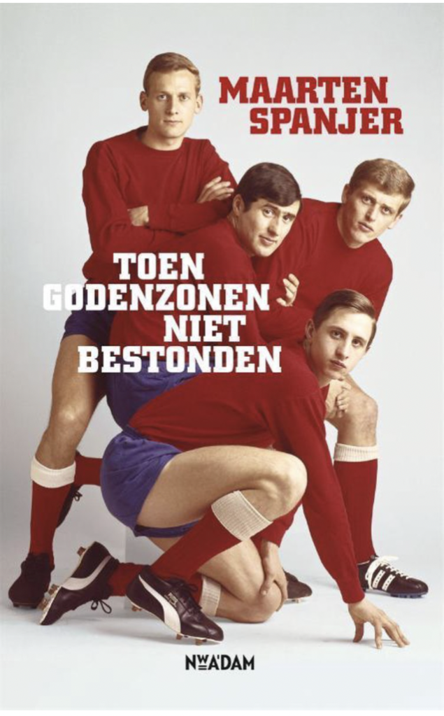 Omslag van het boek. 'Toen godenzonen nog niet bestonden' van Maarten Spanjer.